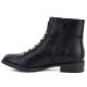 7. Women's black flat ankle boots M.Daszyński SA62-126