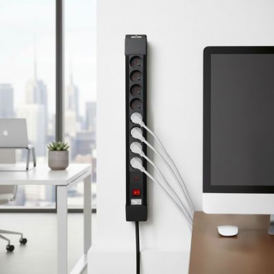 15. MACLEAN 8-OUTLET POWER STRIP WITH 1 SWITCH MCE11
