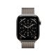 2. Apple Watch Series 11 (2025) Cell 42mm Titanium Natural Case with Natural Milanese Strap