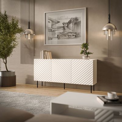 3. 3D LUCCA chest of drawers 165x40x80 white