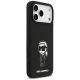 4. Karl Lagerfeld Silicone Karl Sketch & Logo MagSafe Case for iPhone 17 Pro Max - Black