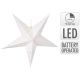 2. DECORATIVE PAPER STAR WITH LED ILLUMINATION 60CM WHITE TIMER