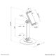 10. Neomounts DS15-540WH1 Passive Holder Mobile Phone/Smartphone, Tablet/UMPC White