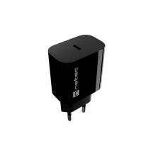 NATEC RIBERA 1X USB-C 20W BLACK WALL CHARGER