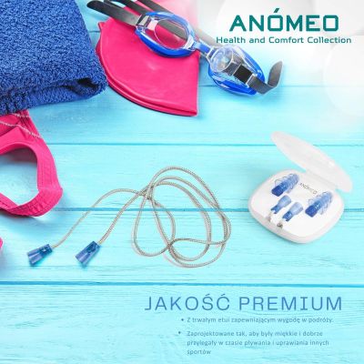 6. ANOMEO SWIMMING EARPLUGS