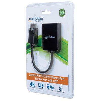 3. AV Splitter DisplayPort 1x2 4K*30Hz MST Hub