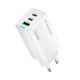 2. Wozinsky GaN 65W Charger with USB-A 2xUSB-C Ports with 65W USB-C Cable - White