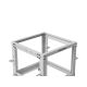 8. Open Rack 19" 9U 600x600-1100 adjustable gray Lanberg