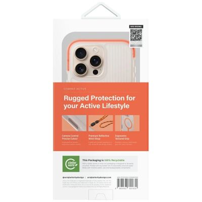 6. Uniq Combat Active Magclick Charging Case for iPhone 16 Pro - Orange