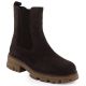 8. Women's Chocolate Brown Leather Chelsea Boots Sergio Leone TR25733-S