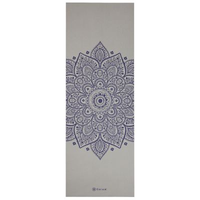 6. Gaiam Sustained Sundial Flower Yoga Mat 5mm 65732