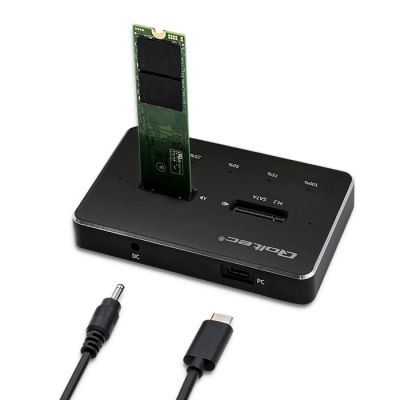 14. QOLTEC 2X SSD M.2 SATA | NGFF | USB TYPE C DOCKING STATION