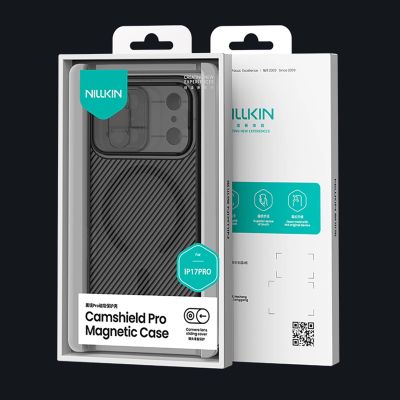 20. Nillkin CamShield Pro MagSafe Compatible Case for iPhone 17 Pro - Transparent Black
