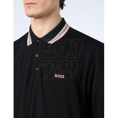 2. Longsleeve Polo Shirt Boss Pleats M 50506191-002