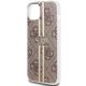6. Guess IML 4G Gold Stripe case for iPhone 15 Plus / 14 Plus - brown