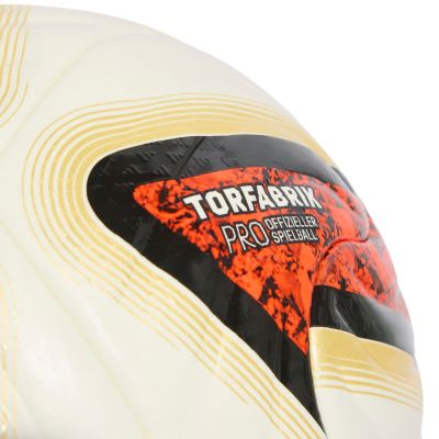 4. Football adidas Bundesliga 26/27 Torfabrik Pro white-orange-gold KG6037