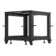 4. OPEN RACK 19" 9U 600X600-1100 ADJUSTABLE BLACK LANBERG