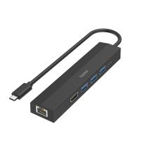 Hama 00200144 USB 3.2 Gen 1 (3.1 Gen 1) Type-C Hubs and Hubs 5000 Mbit/s Black