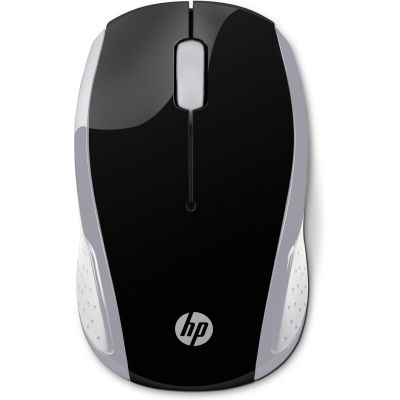 13. HP Maus 200 Kabellos USB-A 3-Tasten Silver/Schwarz