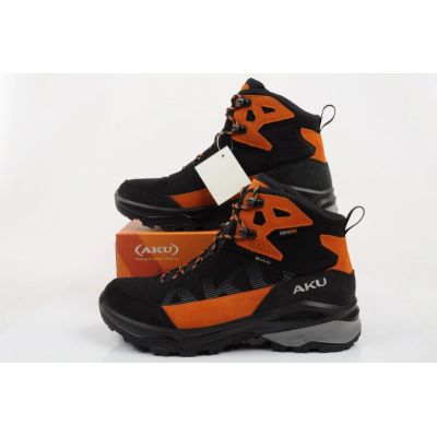 10. Aku men's trekking sports shoes Adapta Gore-tex leather black orange