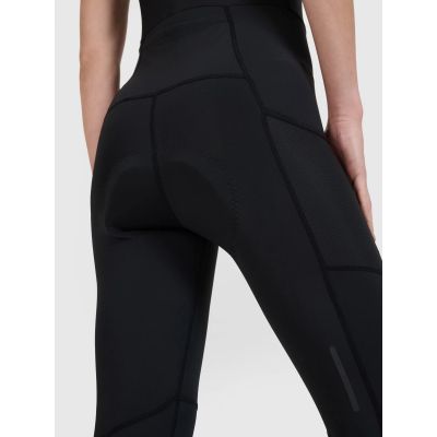 6. Women's cycling leggings with gel-foam padding and suspenders 4F 4FWSS25TFTIF331-20S
