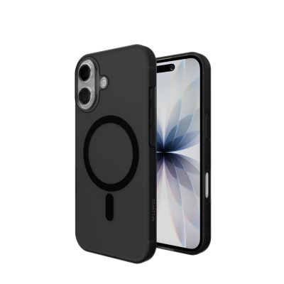 4. Puro Daylight Magsafe Compatible Silicone Case for iPhone 17 - Translucent Black