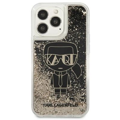3. Karl Lagerfeld Liquid Glitter Gatsby Case for iPhone 13 Pro / iPhone 13 - Black
