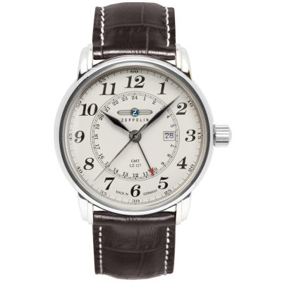 Men's Watch ZEPPELIN LZ127 Graf Zeppelin GMT 7642-5 + BOX