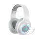 6. QCY Heroad V200 Tri-Mode Gaming Headphones with 7.1 Sound, 240h Battery, and Detachable Microphone - White