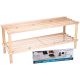 7. SHELVES 2-LEVEL WOODEN SHOE RACK ALPINA