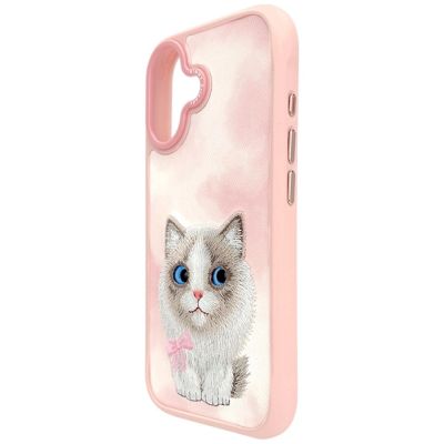 6. Nimmy Big Eyed Pet 2.0 Cat Case for iPhone 17 - Pink