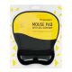 6. Wozinsky Ergonomic Mouse Pad with Wrist Cushion, Gel, Eco-Leather, Large, Anti-Slip - Black