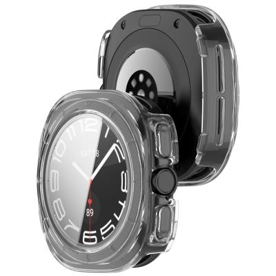 9. Tech-Protect Defense 2-Pack Case for Samsung Galaxy Watch Ultra 47mm - Clear Matte Black