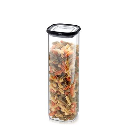 5. GEFU PANTRY Rectangular Container 2.5 l Black, Transparent 1 pc.