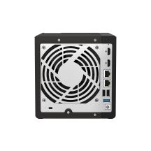 Qnap TS-453E-8G, Tower, 4 x 2.5"/3.5" SATA, Intel Celeron J6412 4C/4T, 8 GB DDR4 onboard not expandable, 2 x 2.5GbE, External adapter (PSU)