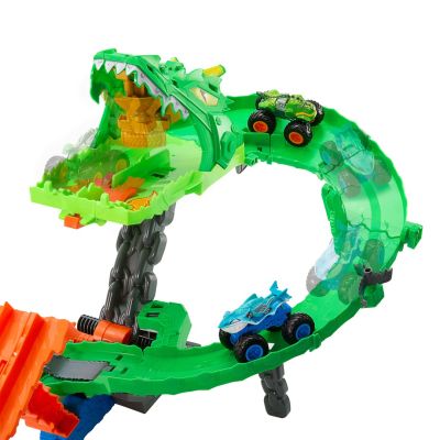 3. Hot Wheels MT Dragon Race JFR06 Race Set