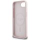 7. Guess Silicone Script Metal Logo MagSafe iPhone 16e Case - Pink