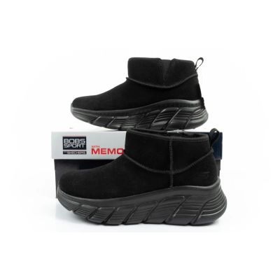 19. Skechers women's winter boots, insulated leather ankle boots