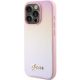 2. Guess Saffiano Iridescent Script case for iPhone 14 Pro Max - pink