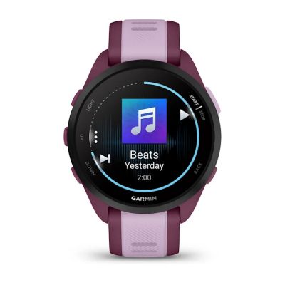 19. Garmin Forerunner 165 Music AMOLED 43mm Berry Lilac Sports Watch