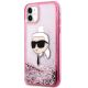 2. Karl Lagerfeld Glitter Karl Head iPhone 11/XR Case - Pink