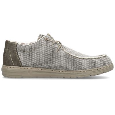 3. Men's lace-up loafers, gray, Rieker 08600-63