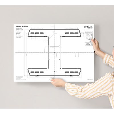 8. B-Tech BT8227/B Double Arm Wall Mount for Flat Screens with Tilt and Swivel Function