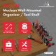MACLEAN WALL ORGANIZER TOOL SHELF MACLEAN WALL ORGANIZER / TOOL SHELF, BLACK, DIMENSIONS 40X14.5X4.6CM, M