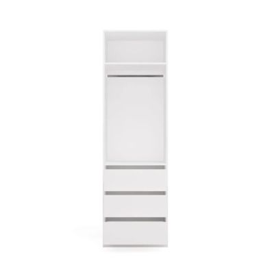13. Modular Wardrobe OPENO SET 260/200 WHITE – Drawers, Rails and Shelves, Large, for the Bedroom
