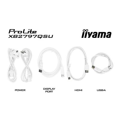 49. iiyama ProLite XB2797QSU-W1 computer monitor 68.6 cm (27") 2560 x 1440 px Quad HD LED White