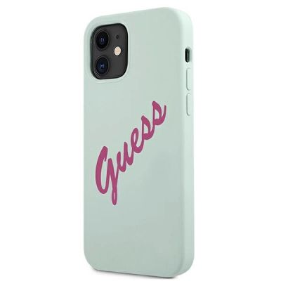 2. Guess GUHCP12SLSVSBF iPhone 12 mini 5.4" blue fuchsia/blue fuschia hardcase Silicone Vintage