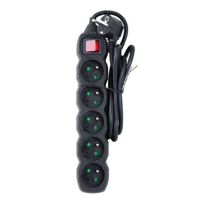8. ESPERANZA POWER STRIP 5 OUTLETS SWITCH 1.5M BLACK ELK214K