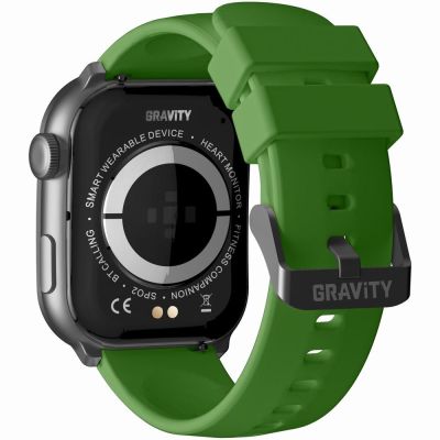 9. Men's Smartwatch GRAVITY GT28-4 Strap + Bracelet Green Black