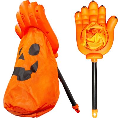4. Halloween Candy Bucket Bag Orange